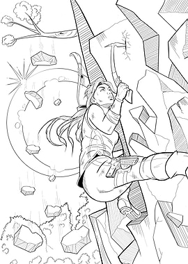 ilustration tomb raider