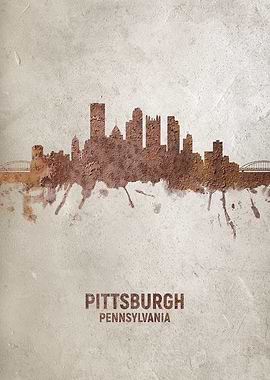 Pittsburgh Rust Skyline