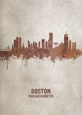 Boston Rust Skyline
