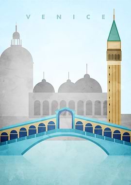 Venice Travel Poster