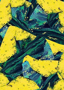 Abstract river collage