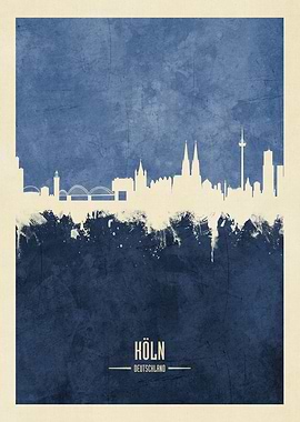 Cologne Germany Skyline