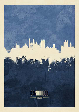 Cambridge England Skyline