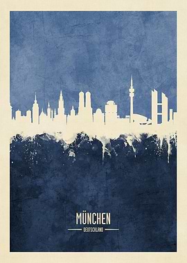 Munich Germany Skyline
