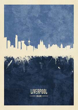 Liverpool England Skyline