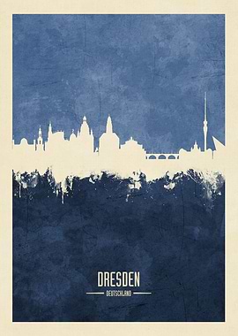 Dresden Germany Skyline