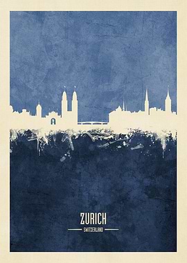 Zurich Switzerland Skylin