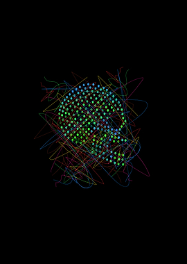 Artistic Sugar skull icon