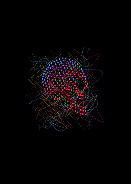 Artistic Sugar skull icon