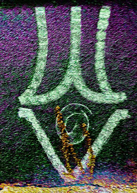 Graffiti Nature purple