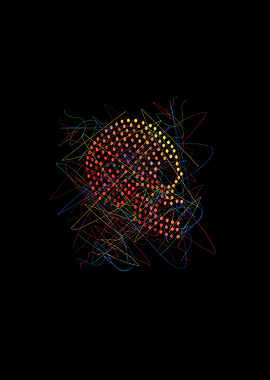 Artistic Sugar skull icon