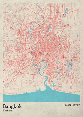 Bangkok city map
