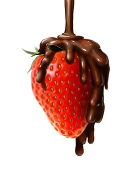 strawberry and chocolate