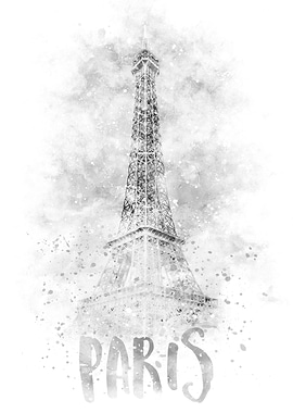 Monochrome Art EIFFELTOWER