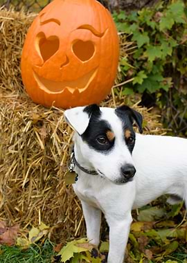 Cute Dog Halloween Pumpkin