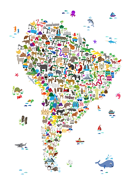 Animal Map South America
