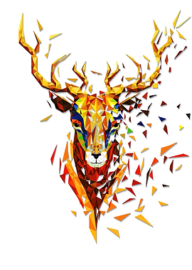 Deer head lowpolygon