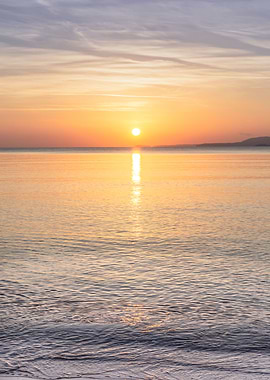 Red Sunrise on the beach