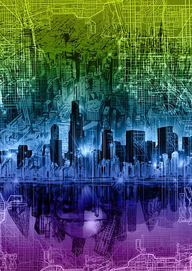 chicago city abstract 3