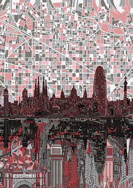 barcelona city abstract