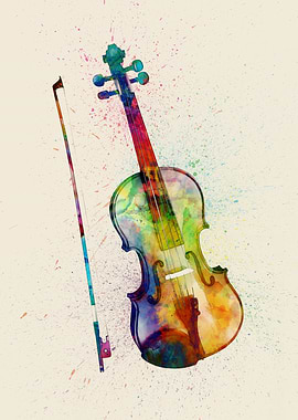 Violin Watercolor