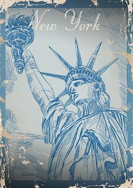 New York vintage postcards