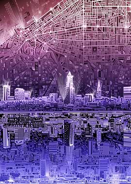 cleveland city abstract 4