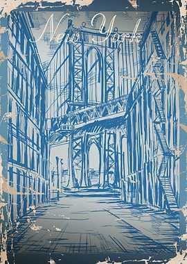 New York vintage postcards