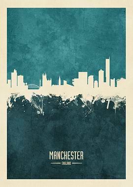 Manchester England Skyline