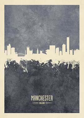 Manchester England Skyline