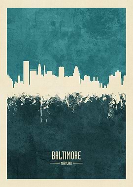 Baltimore Maryland Skyline