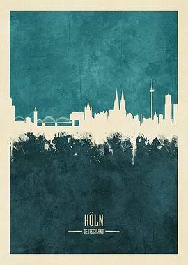 Cologne Germany Skyline