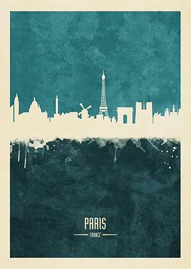 Paris France Skyline