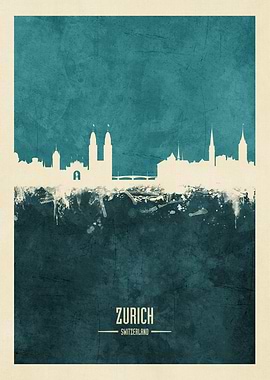 Zurich Switzerland Skyline