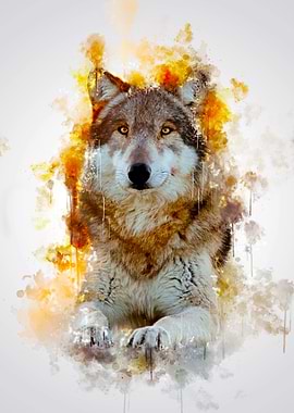 Wolf Sitting
