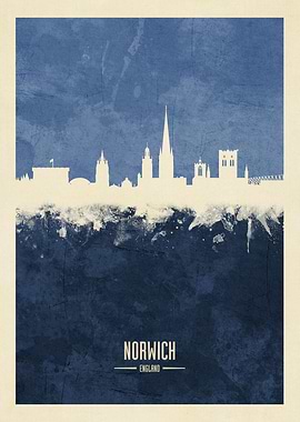 Norwich England Skyline
