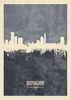 Birmingham England Skyline