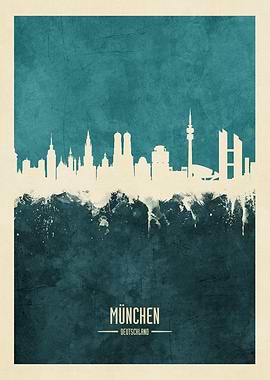 Munich Germany Skyline