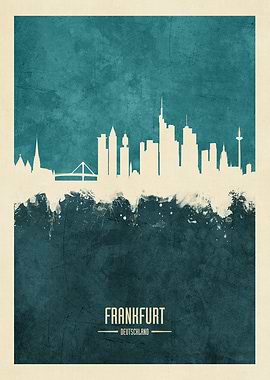 Frankfurt Germany Skyline