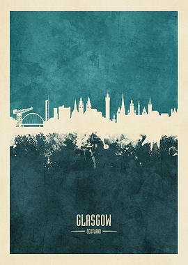 Glasgow Scotland Skyline