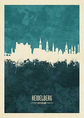 Heidelberg Germany Skyline