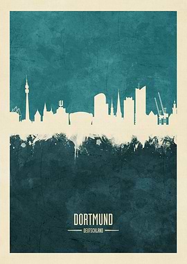 Dortmund Germany Skyline
