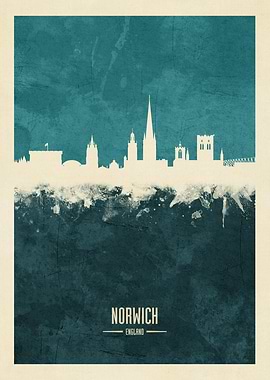 Norwich England Skyline