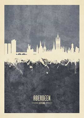 Aberdeen Scotland Skyline
