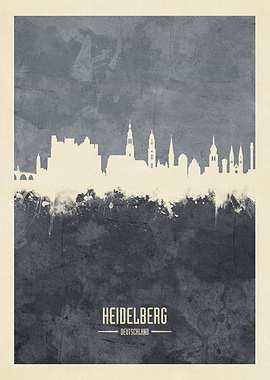 Heidelberg Germany Skyline