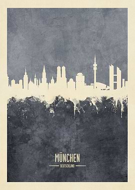 Munich Germany Skyline