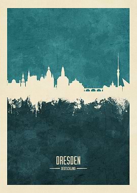 Dresden Germany Skyline