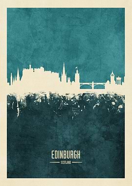 Edinburgh Scotland Skyline