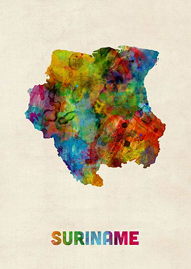 Suriname Map