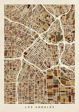 Los Angeles California Map